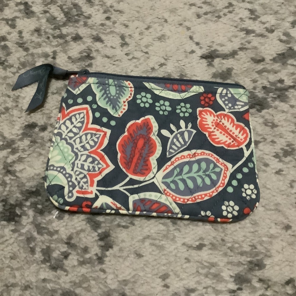 Vera Bradley Small Cosmetic Case Nomadic Floral 14553-374 Quilted Cotton Pouch